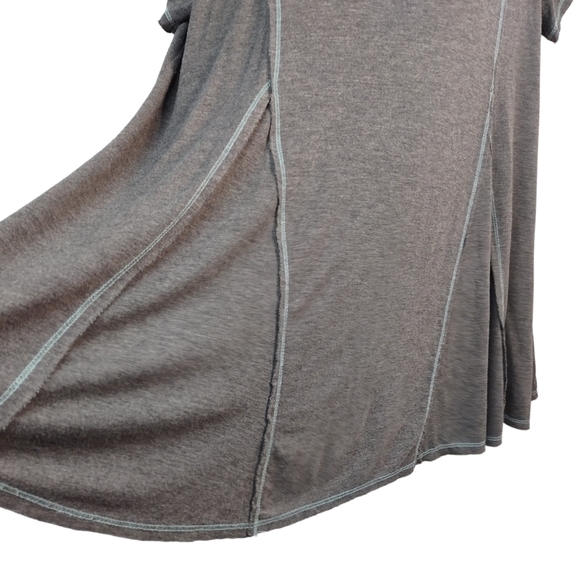 Modcloth Women's Gray Stretch Shirt Dress Size 1X - Picture 6 of 10